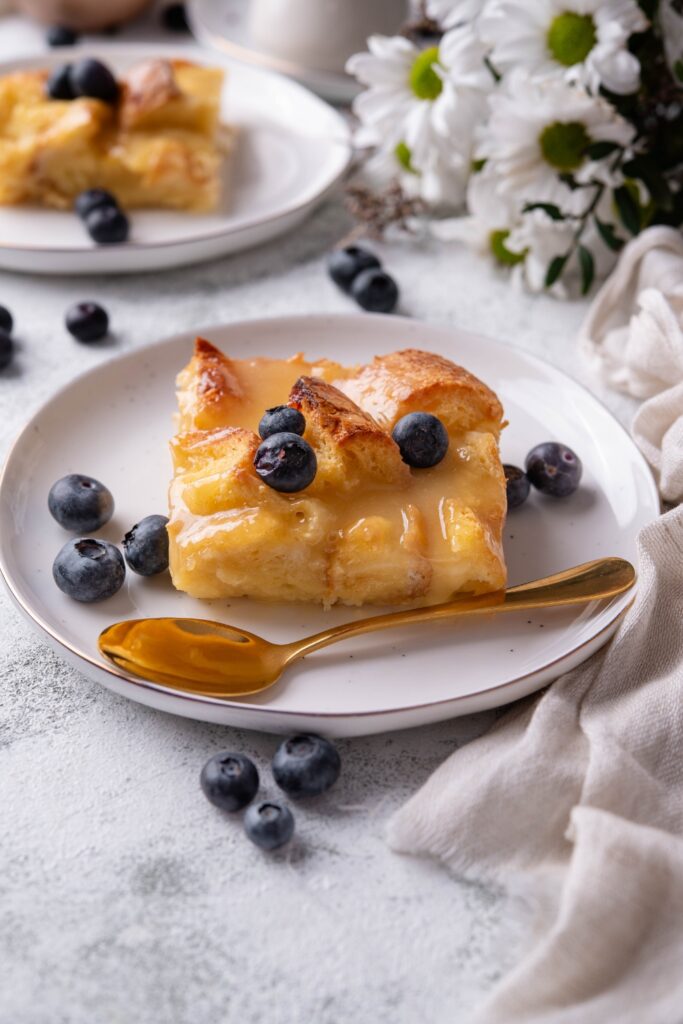 Bread Pudding With Vanilla Sauce