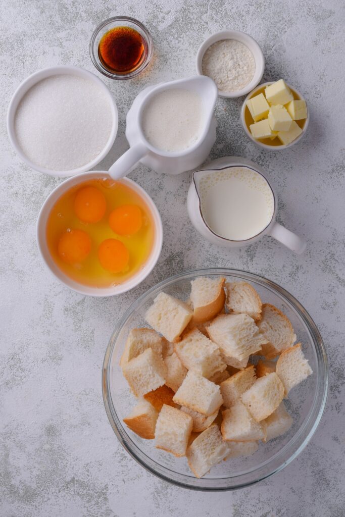 Bread Pudding With Vanilla Sauce