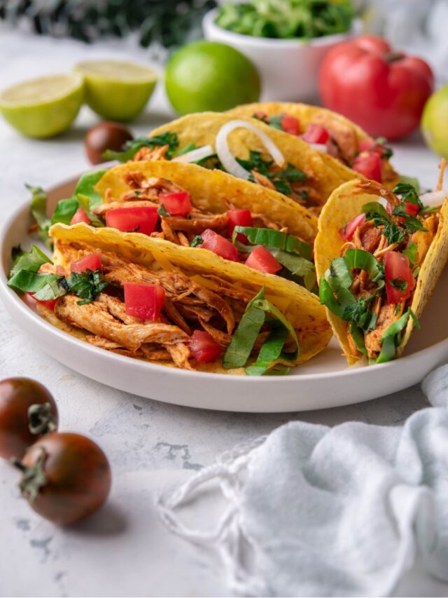 Chicken Tacos With Rotisserie Chicken - I'm Hungry For That