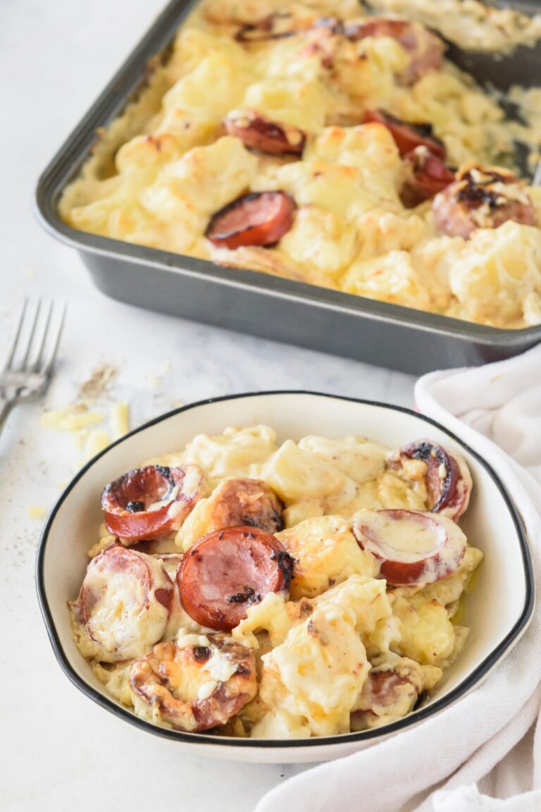 Kielbasa Casserole   Easy Kielbasa Casserole 768x1152 