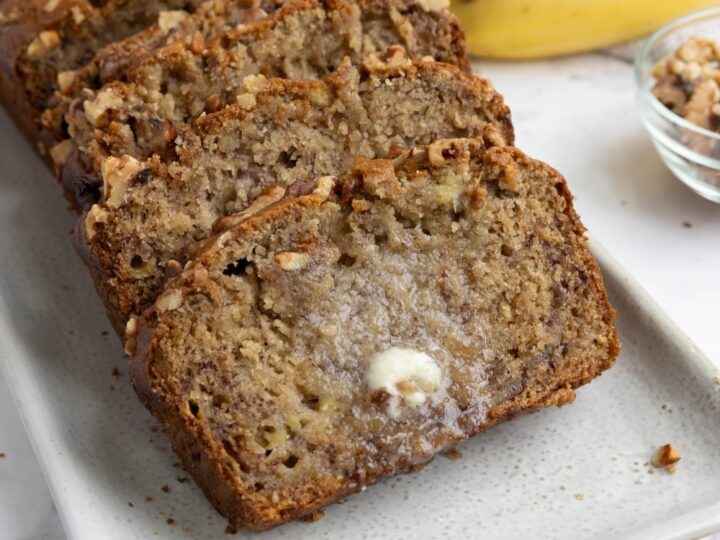 Banana & walnut loaf recipe | BBC Good Food