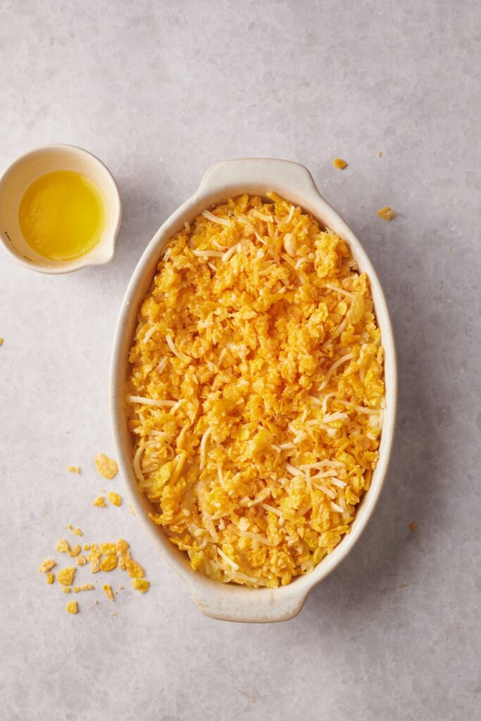 Hash Brown Casserole with Corn Flakes