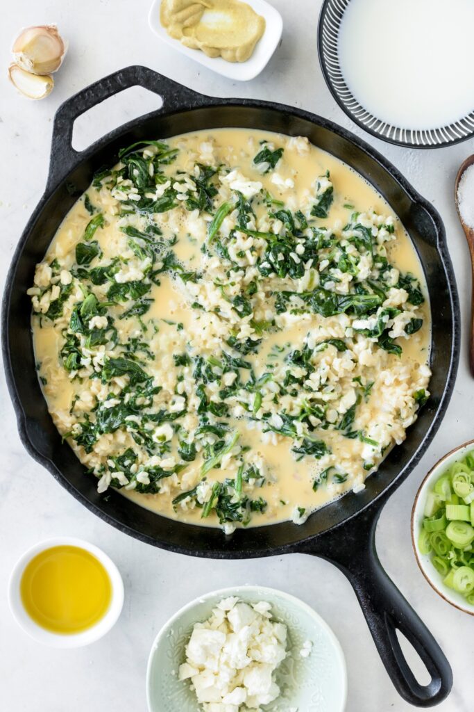 Spinach, Feta, and Rice Casserole