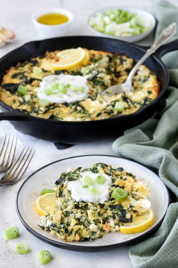 Spinach, Feta, and Rice Casserole