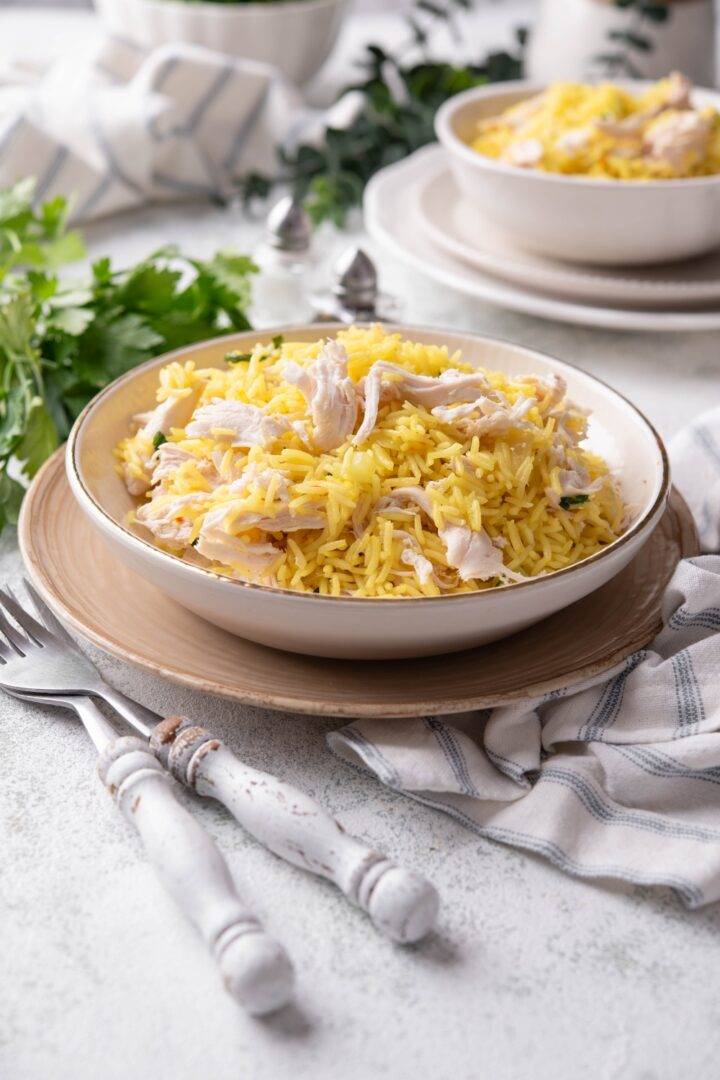 Chicken and Yellow Rice (Easy Dinner and Meal Prep)