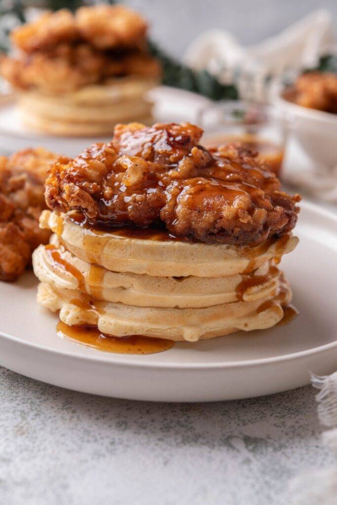 Southern Fried Chicken and Waffles (+ Easy Hot Honey Sauce)