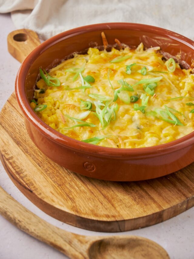 Cheesy Jalapeno Corn Casserole - I'm Hungry For That