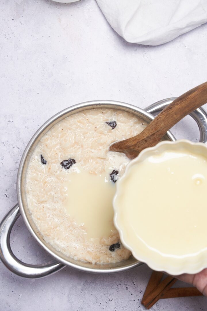 Rice Pudding with Condensed Milk
