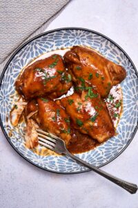 Frozen Chicken Thighs Crockpot Recipe (BBQ Chicken Thighs)