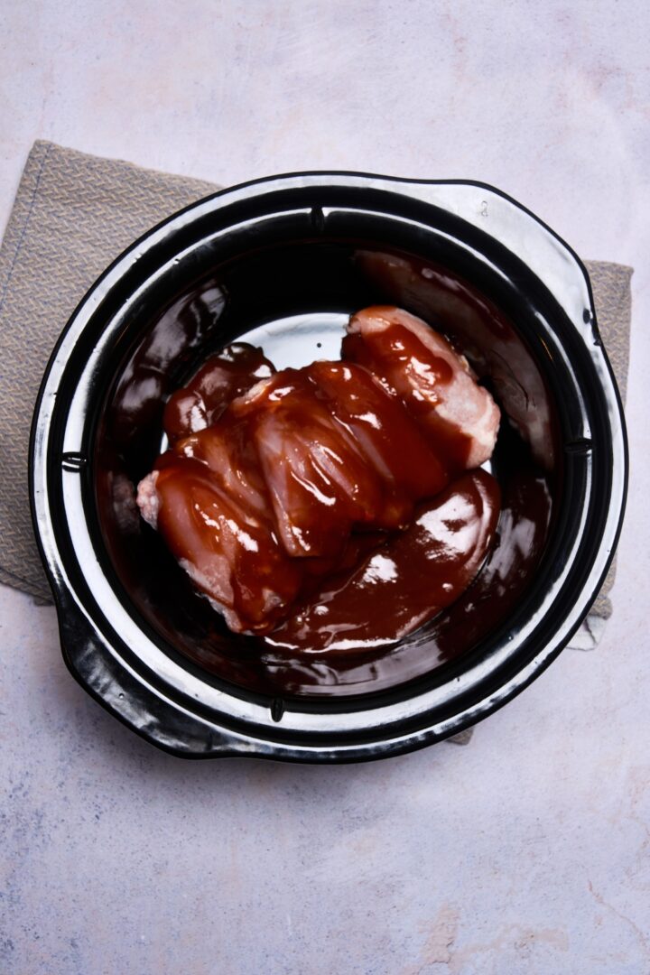 Frozen Chicken Thighs Crockpot Recipe (BBQ Chicken Thighs)