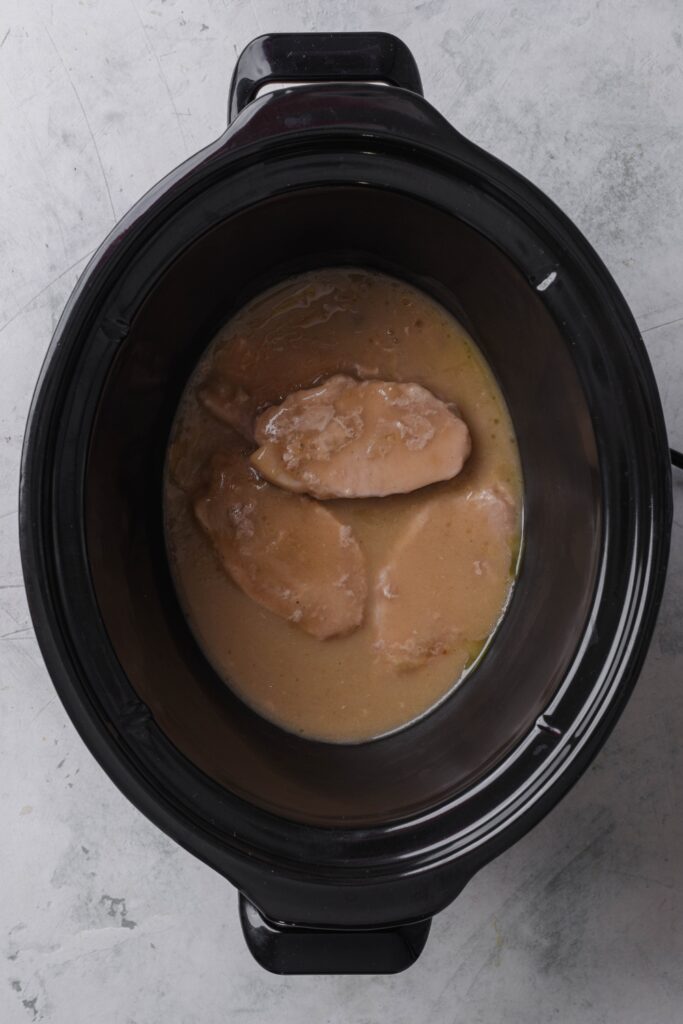 Juicy Crock Pot Pork Chops with Mushroom Soup