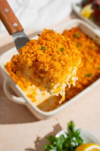 Party Potatoes Recipe (Crunchy Cheesy Funeral Potatoes)