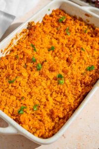Party Potatoes Recipe (Crunchy Cheesy Funeral Potatoes)