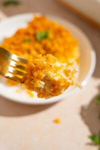Party Potatoes Recipe (Crunchy Cheesy Funeral Potatoes)
