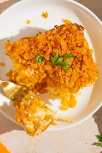 Party Potatoes Recipe (Crunchy Cheesy Funeral Potatoes)