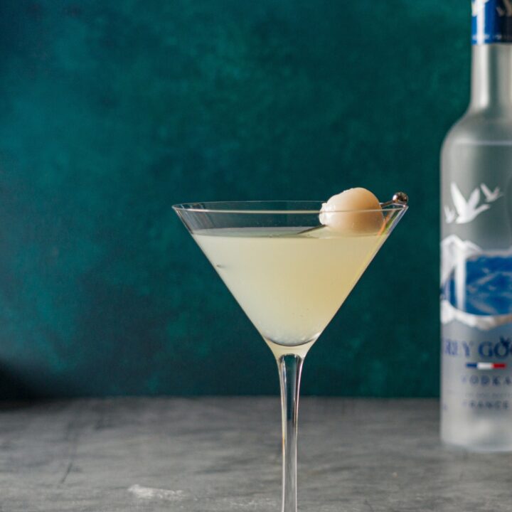 Lychee Martini Recipe (Easy Vodka Cocktail with Canned Lychees)