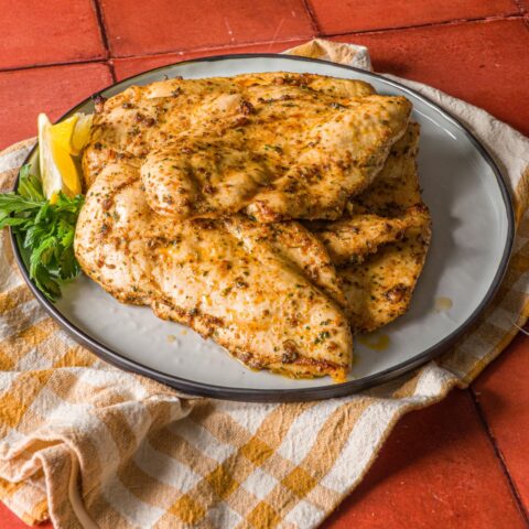 Juicy Oven Baked Thin Sliced Chicken Breasts