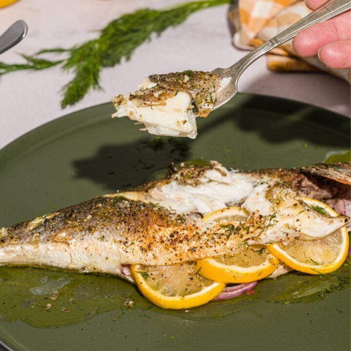 Roasted Branzino Recipe (Greek-Style Whole Fish)