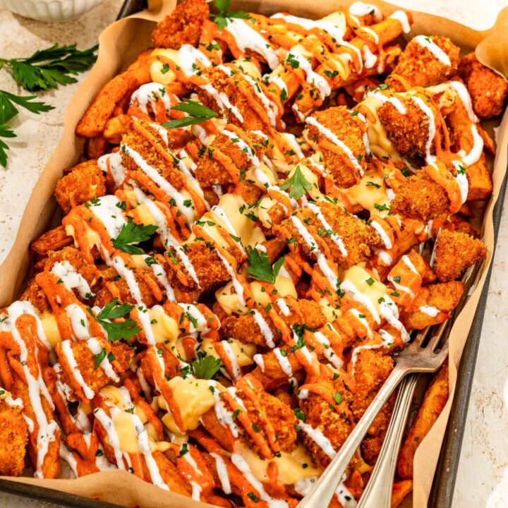 Crispy Chicken Loaded Fries